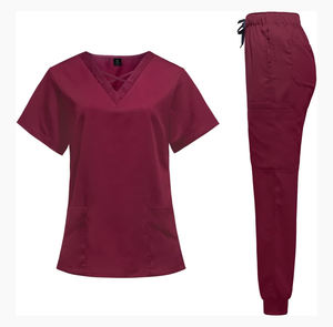 Conjunto de uniformes médicos elegantes con logotipo personalizado unisex uniforme médico enfermera Hospital pantalones Jogger de alta calidad al por mayor - Product Image 1