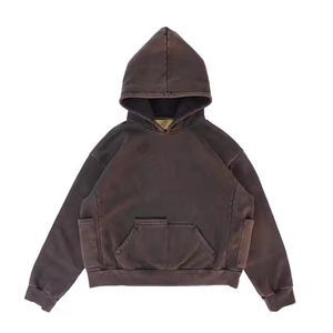 Sudadera con Capucha Extra Grande de Algodón Orgánico 100% con Lavado Ácido, Estilo Vintage, Transpirable y Ecológica para Hombre, Ropa Urbana de Invierno, Estilo Cargo Holgado - Product Image 2