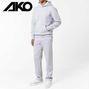 ชุดวอร์ม2ชิ้นสำหรับผู้ชายชุดวิ่งมีฮู้ดโอเวอร์ไซส์ผ้าคอตตอน100% แกรม300สั่งได้ - Product Image 1