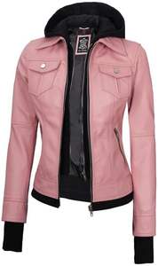 Stylish Comfortable <b>Women's</b> Genuine Lambskin <b>Leather</b> Jacket Custom Made Hooded Design Outerwear Woven <b>Top</b> Suppliers Exporters - Product Image 6