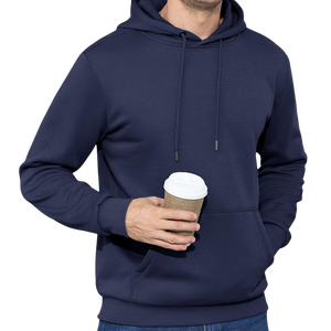 Sweat à capuche 100% coton molletonné fabriqué en usine pour hommes Logo personnalisé de haute qualité poids lourd coupe régulière pulls design uni - Product Image 6