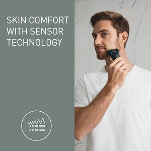 Afeitadora Eléctrica Recargable para Hombre, para Uso en Seco y Húmedo, con Cabezal Flotante de 3 Cuchillas, Lavable, para Piel Sensible, Resistente al Agua IPX7 - Product Image 6