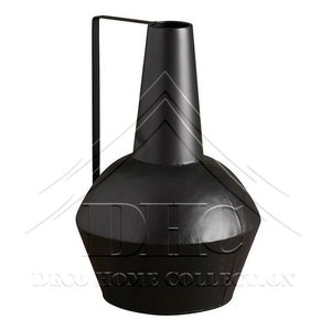 Vase à fleur en fer décoratif pour maison moderne couleur noire pour salon et bureau au prix de gros - Product Image 2