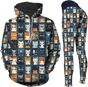 Leggings de jogging décontractés pour femmes, imprimé vert, taille haute, style streetwear, salopette élastique avec logo boutonné, coton et élasthanne, été/automne - Product Image 3