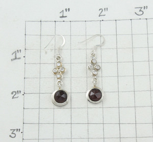 ต่างหูห้อยโกเมนคริสตัลดีไซน์สวย925เงินสเตอริ่งสำหรับผู้หญิงผู้จัดจำหน่ายเครื่องประดับในชีวิตประจำวัน - Product Image 4