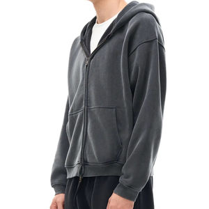 <b>Men's</b> Fleece <b>Hoodie</b> Heavyweight Custom Sun fade Pullover Drop Shoulder Sweatshirts Embroidery <b>Thick</b> Warm Streetwear <b>Mens</b> <b>Hoodie</b> - Product Image 4