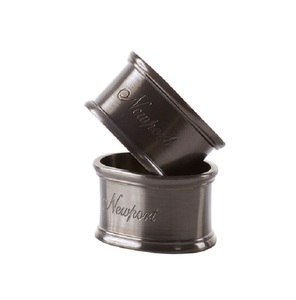 Meilleure qualité fait à la main en aluminium argent rond doublure nickel plaqué en vrac porte-anneau de serviette utilisation pour Restaurant - Product Image 1