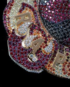 Pendentif Hip Hop personnalisé en argent sterling 925, diamant Moissanite VVS certifié GIA, logo Ice – Personnalisé et passe le testeur - Product Image 4