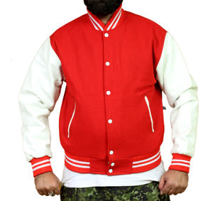 Chaqueta universitaria de cuero y lana gruesa unisex de alta calidad personalizada OEM y ODM bordado decoración transpirable a prueba de viento para invierno - Product Image 1