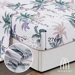 Set Copripiumino Floreale 3 Pezzi 100% Cotone con Lenzuolo con Angoli e Federe 100TC Biancheria da Letto di Lusso - Product Image 5