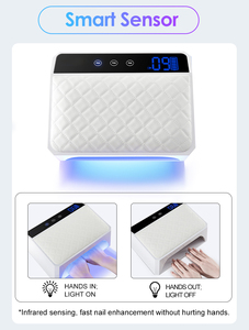 2024 YaQin nouveauté lumière rose 72 w sans fil rechargeable séchage vernis à <span class=keywords><strong>ongles</strong></span> LED lampe UV avec personnaliser LOGO privé - Product Image 4
