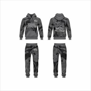 Conjunto Deportivo de Invierno para Hombre, Corte Regular, Poliéster, Sublimación, con Capucha, Cordón Ajustable, Felpa, MOQ Bajo, para Correr, Deportes, Ropa de Equipo - Product Image 4