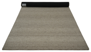 Ivory and Taupe Modern Stripes Textured Polyester Hand <b>Tufted</b> Washable Area <b>Rug</b> Eco-Friendly Home Living Room Decor - Product Image 4