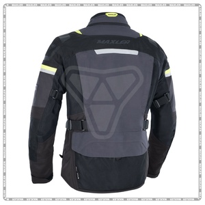 Motor Bike Jacket and Motorcycle Gear with Body Armor <b>Foam</b> <b>Padding</b> & Breathable Cordura Fabric, - Product Image 1