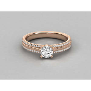 Anillo Solitario de Oro de 10K para Mujer con Diamante Cultivado en Laboratorio - Product Image 6