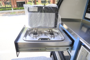 Remolque <span class=keywords><strong>de</strong></span> caravana todoterreno tipo lágrima, pequeña caravana <span class=keywords><strong>de</strong></span> viaje con cocina extraíble, cama doble y suspensión independiente - Product Image 5