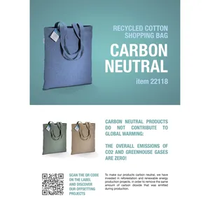 Borsa Promozionale Ecologica in Cotone Riciclato a Impatto Zero Emissioni - Product Image 6