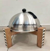 Meilleure vente Support en or au design moderne avec couvercle en acier inoxydable Chauffe-plat Chauffe-plat Chauffe-plats pour la maison et l'hôtel