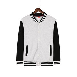 Veste universitaire de baseball décontractée pour hommes avec manches Blouson bombardier Letterman pour sports Collège Veste de baseball pour hommes - Product Image 5