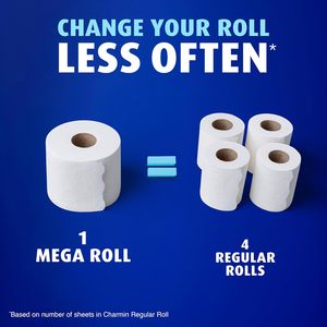 Charmine Toilet <b>Paper</b> Ultra Soft, 12 Mega Rolls = 24 Regular Rolls, 2-ply Bath Tissue - Product Image 4
