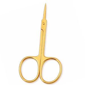 Tijeras para Cutículas de Acero Inoxidable Dorado Delgadas de Alta Calidad, Rectas, con Punta de Precisión, para Mano Derecha, Duraderas, para Arte de Uñas - Product Image 1