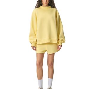 Nouveaux pantalons amples en molleton de coton épais pour femmes, shorts décontractés pour la plage en été. - Product Image 1