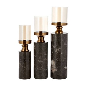 Bougeoir de table de mariage, bougeoir à 5 bras, design exclusif, finition noire mate, bougeoir à cinq bras, bougeoir à votive - Product Image 3