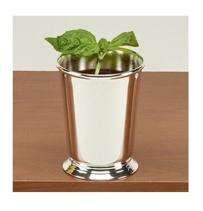 Tasse à bière Julep moderne et élégante en acier inoxydable argenté, design personnalisé, très vendue, pour les fêtes, exportée d'Inde - Product Image 6