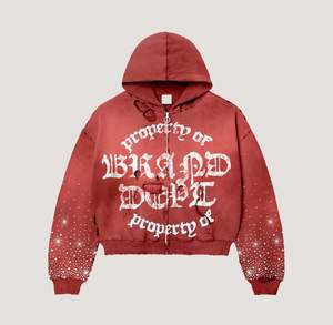 ชุดวอร์มผู้ชายมีฮู้ดพิมพ์ลายสีพื้นชุดวอร์มสำหรับฤดูหนาวแนวสตรีทวินเทจ - Product Image 4