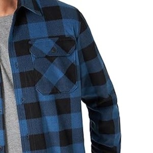 เสื้อเชิ๊ตผ้าสักหลาดลำลองสำหรับผู้ชายเสื้อเชิ๊ตผ้าสักหลาดสำหรับผู้ชายเทรนด์ยอดนิยมป้องกันรอยยับ - Product Image 3