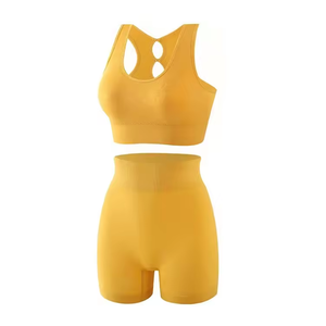 ชุดออกกำลังกายโยคะและชุดว่ายน้ำสำหรับผู้หญิงไซส์ใหญ่ ปี 2025 ยอดนิยม 2 ชิ้น สีพื้น ระบายอากาศ เอวยืดหยุ่น ป้องกันรังสียูวี - Product Image 4