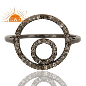 Anillo apilable de diamantes naturales de plata de ley más vendido, joyería personalizada para mujer, regalo para ella - Product Image 2