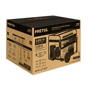 Generatore elettrico GEN-55P 4 tempi motore a benzina 6.6kW portatile per uso domestico 60Hz frequenza rinculo sistema di avviamento 24V EPA