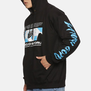 Sweat à capuche pour homme, coupe classique, doux et confortable, idéal pour l'hiver, tissu polaire respirant, séchage rapide, fabriqué en coton et polyester, personnalisable - Product Image 2