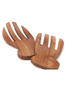 Banquet de mariage Hôtel grand court serveur de salade en bois Cuillère et fourchette Cuisson Conception en bois de bambou à prix compétitif - Product Image 2