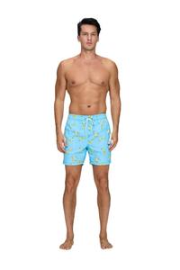 Pantalones Cortos de Hombre de Lona Tejida con Estampado Digital |   Pantalones Cargo Transpirables de Cintura Media con Cordón, Ecológicos, Antiarrugas, Estilo Urbano - Product Image 4