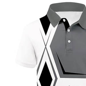 เสื้อโปโลกอล์ฟผู้ชายแบบยืดแห้งเร็วสำหรับการฝึกซ้อมในสภาพอากาศอบอุ่นและการเดินทางช่วงสุดสัปดาห์ - Product Image 3