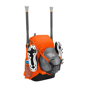 Sac de voyage portable à roulettes en nylon pour baseball et softball avec logo frontal personnalisé, capacité 50-70L, conception respirante à séchage rapide - Product Image 1