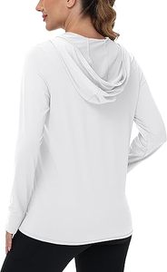 Veste polaire à capuche respirante pour femme pour toutes les saisons traitement tricoté pour l'hiver - Product Image 3