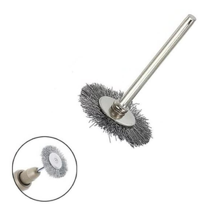 Brosse à roue miniature en fil d'acier inoxydable de qualité supérieure pour le polissage industriel ou le nettoyage des métaux, disponible en grande quantité - Product Image 2