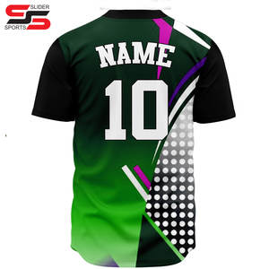 เสื้อเบสบอลเสื้อเจอร์ซีย์เบสบอลพิมพ์ลายเฉพาะตัวพร้อมชื่อและหมายเลขของผู้เล่นทีม - Product Image 2