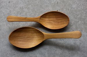 ชุดเครื่องใช้ในครัวทำจากไม้สักธรรมชาติทำจากไม้อะคาเซียพร้อมที่วางช้อนไม้และที่วางช้อน - Product Image 5