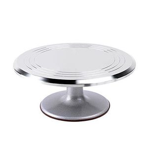 Support à gâteau en aluminium, pâtisseries, cupcakes, outils de décoration de gâteaux, table rotative, plateau tournant pour la pâtisserie DIY, plateau tournant pour gâteaux - Product Image 6