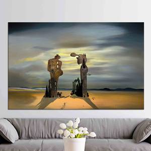 Impresión artística en lienzo de Millet's Angelus: decoración de pared con motivos arqueológicos, lienzo envuelto - Product Image 1