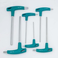 Kunci Hex T-Handle Profesional 2.5mm 10mm Lapisan Krom Presisi Tinggi, Alat Tahan Lama untuk Perbaikan Mekanik