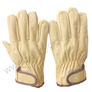 Heavy Duty Gardening Leather Work <b>Gloves</b> <b>Driver</b> <b>Gloves</b> Slim Fit Reinforced Rigger working <b>Gloves</b> - Product Image 5