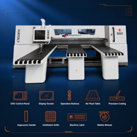 Sierra de Panel CNC Automática de Alta Precisión para Gabinetes, Motor Digital JinHongYu de 23KW con IoT Integrado