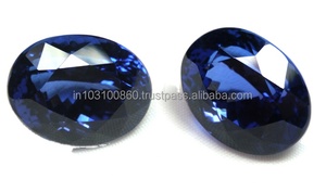 Accessoires de bijoux à bricoler soi-même Tanzanite forme ovale naturel bleu foncé pierre précieuse semi-précieuse ovale tanzanite à vendre - Product Image 2