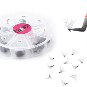 Extensiones de Pestañas Suaves y Ligeras 3D-14D Promade Volume Fans, Simétricas, Unidas por Calor, de Alta Calidad, Fibra PBT Coreana, 28 Filas - Product Image 4