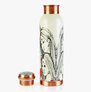 Customized Enamel Printed Copper Water <b>Bottle</b> <b>Vintage</b> Look Handmade Pure Copper Water <b>Bottle</b> Jar With Amazing Quality - Product Image 6